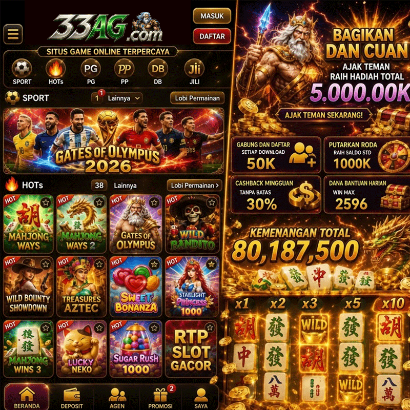 33AG - Situs Slot Online Resmi dengan Akses Daftar dan Login