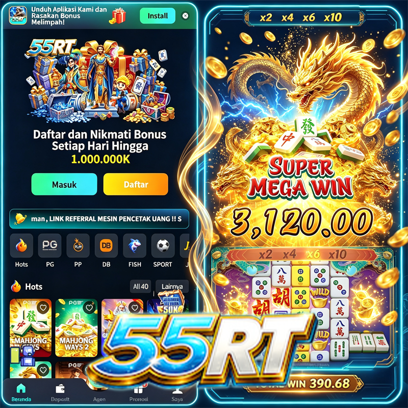 55RT - Situs Resmi Slot Online dan Pilihan Game PG Soft