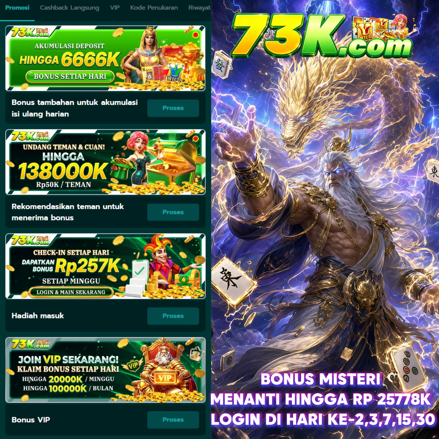 73K - Jelajahi Ragam Slot Online dengan Tema Menarik